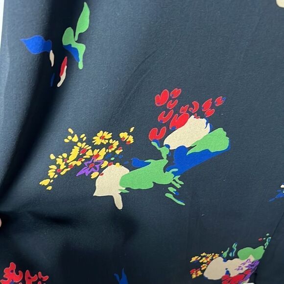 Evan Picone Vintage Silk Layered Black Shift Dress Midi, Sheer Sleeves size 20W - Picture 11 of 15